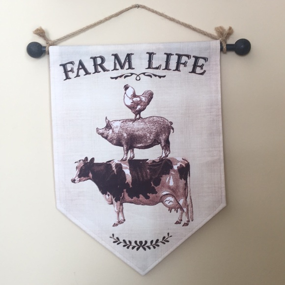Other - Farm Life Banner Wall Decor Rustic Farmhouse